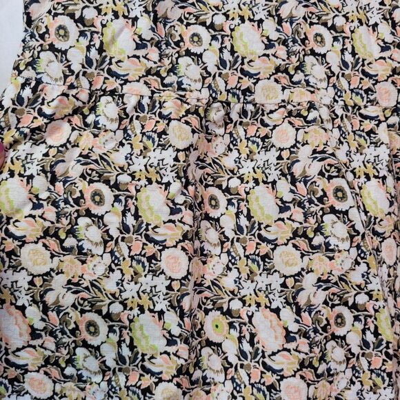 GOODTHREADS Relaxed-Fit Floral Linen Flutter Sleeve Peasant Dress Size X-Large - Picture 5 of 14